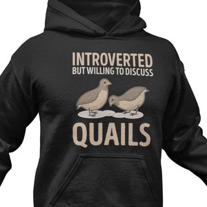 Hoodie Quail Lover: grappige sweater met vogelhuisdier