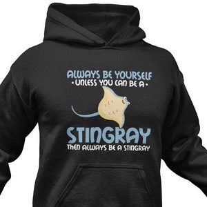 Funny Stingray Hoodie: Ocean Animal Lover Gift
