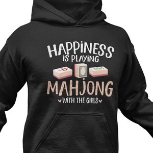 Mahjong Hoodie. Mah-jong Sweater. Mandarin Sweatshirt