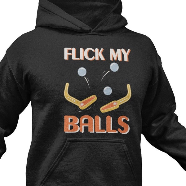 Funny Pinball Machine Hoodie /  Pinball Collector Gift For Him & Her / Pinball Lover Sweatshirt / Pinball Owner Sweater / Pinball Pullover