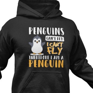 Süßer Pinguin Hoodie / Lustiges Pinguin Geschenk für Sie & Ihn / Pinguin Liebhaber Sweatshirt / Pinguin Pullover / Pinguin Pullover / Pinguin Kleidung