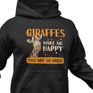 Funny Giraffe Hoodie: Animal Lover Pullover Sweatshirt