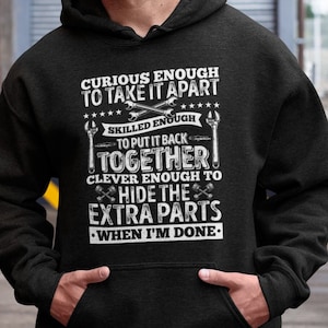 Funny Car Mechanic Hoodie: Father&#39;s Day Garage Sweatshirt