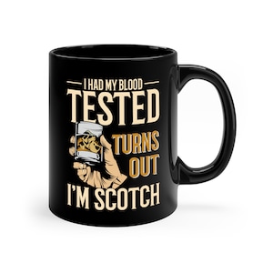 Tasse de scotch / tasse à café drôle pour amateur de scotch / idée de cadeau pour amateur de whisky scotch pour elle et lui / cadeau buveur de scotch / tasse de scotch