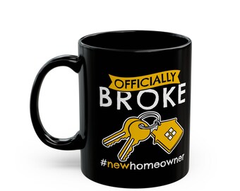 Tasse à café pour nouveau propriétaire Humour pendaison de crémaillère Clés du propriétaire Tasse cadeau de bienvenue