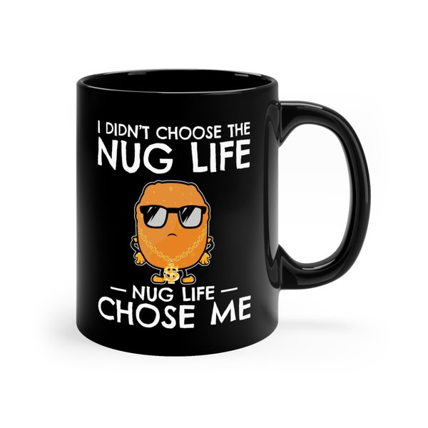 Chicken Nugget Mug / Funny Chicken Nugget Coffee Mug / Nugget Gift For Him & Her / Nuggets Birthday Present / Fast Food Lover Cup / Mugs
