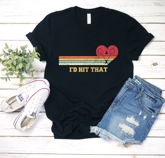 Badminton T-Shirt Player Gift Tshirt Retro Vintage Tee Badminton T-Shirt Player Gift Tshirt Retro Vintage Tee