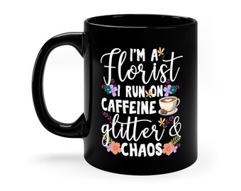 Lustige Floristen Kaffeetasse Blumen-Liebhaber-Geschenk Blumengesteck-Tasse Botanisches Trinkgefäß