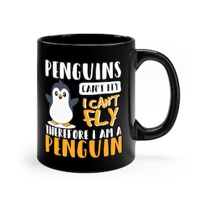 Penguin Gift / Funny Penguin Lover Coffee Mug / Penguin Mug For Him & Her / Penguin Fan Birthday Present / Cute Penguin Tea Cup / Gifts