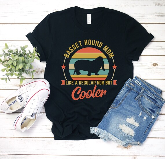 Basset Hound Mom Shirt Hoodie Sweatshirt Tank Top Hound Mom T shirt Basset Hound Mom Tee Basset Mom Gift Basset Mom Tshirt Etsy