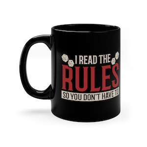 Funny Board Game Mug: Nerdy RPG Gift