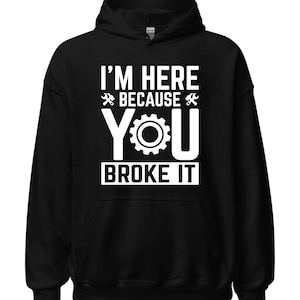 Wartungstechniker Sweatshirt / Lustiges Geschenk für Wartungstechniker Papa Vatertag / Wartung Hoodie / Handyman Pullover / Blauer Kragen