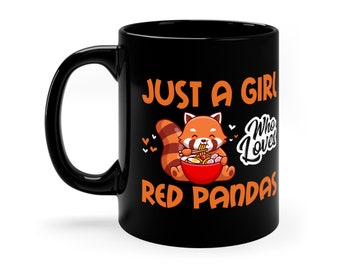 Cute Red Panda Mug / Funny Red Panda Lover Coffee Mug / Red Panda Fan Gift For Him & Her / Red Panda Birthday Present / Red Pandas Mugs