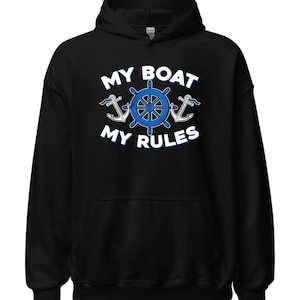 Funny Boating Hoodie: Boat Captain Gift
