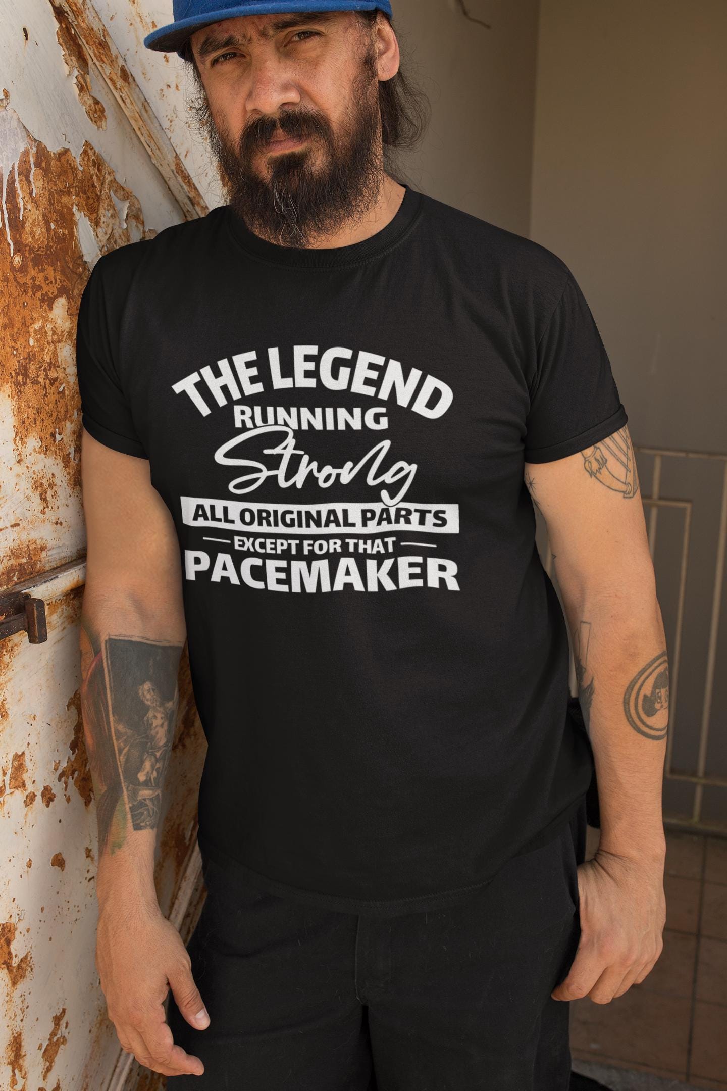 Funny Pacemaker T-shirt: Running Strong Legend Tee - Etsy