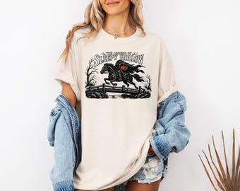 Legend of Sleepy Hollow Shirt, Headless Horseman Tee, Washington Irving Halloween Book Gift