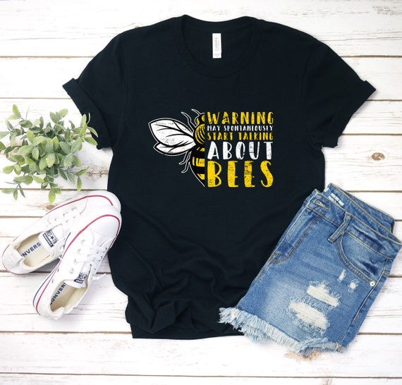 Mens Beekeeper T-Shirt Caution Beekeeping Funny Bee Lover Gift Mens Beekeeper T-Shirt Caution Beekeeping Funny Bee Lover Gift