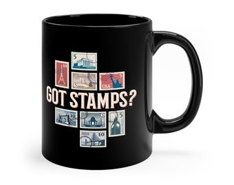 Funny Stamp Collector Mug: Philately Coffee Cup Gift