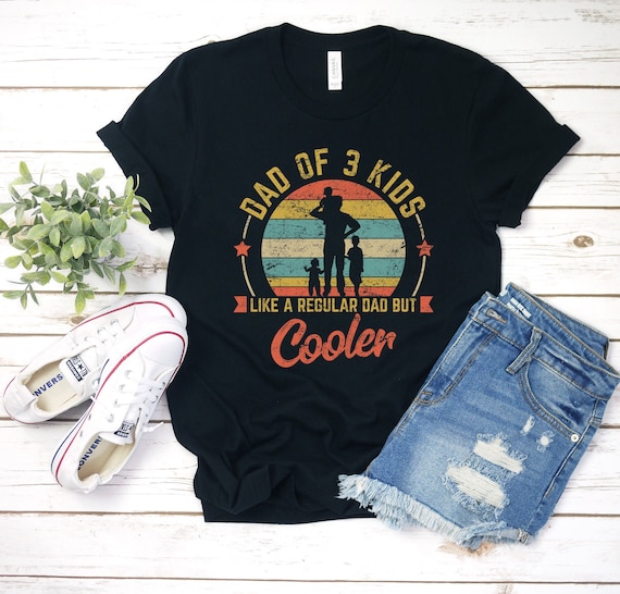 Dad Cubed T-Shirt Dad Of Three T-Shirt Parents' Day Gift Dad Cubed T-Shirt Dad Of Three T-Shirt Parents' Day Gift