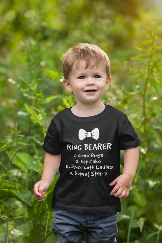 Kids Ring Bearer Bowtie Shirt - Funny Ring Bearer Shirt Kids Ring Bearer Bowtie Shirt - Funny Ring Bearer Shirt