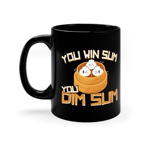 Dim Sum Mug / Funny Dumpling Gift Idea For Him & Her / Cute Chinese Cuisine Lover Coffee Cup / Chinese Food Fan Gifts / Dim Sum Present
