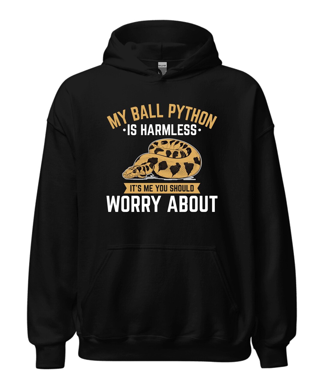 Funny Ball Python Hoodie / Ball Python Gift for Him & Her / Ball Python ...