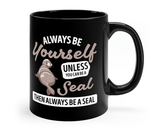 Funny Seal Coffee Mug: Marine Biology Gift