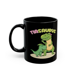 Tiasaurus Mug: Funny Tia Pregnancy Reveal Gift