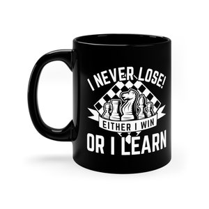 Chess Mug / Funny Chess Player Gift For Him & Her / Chess Lover Coffee Cup / Chess Fan Gifts / Chess Coach Birthday Present / Chess Pro Mugs