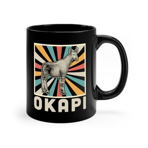 Tasse à café en okapi : cadeau amusant pour les amoureux des animaux de safari