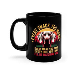 Mug drôle de Braque de Weimar : cadeau pour amoureux des chiens