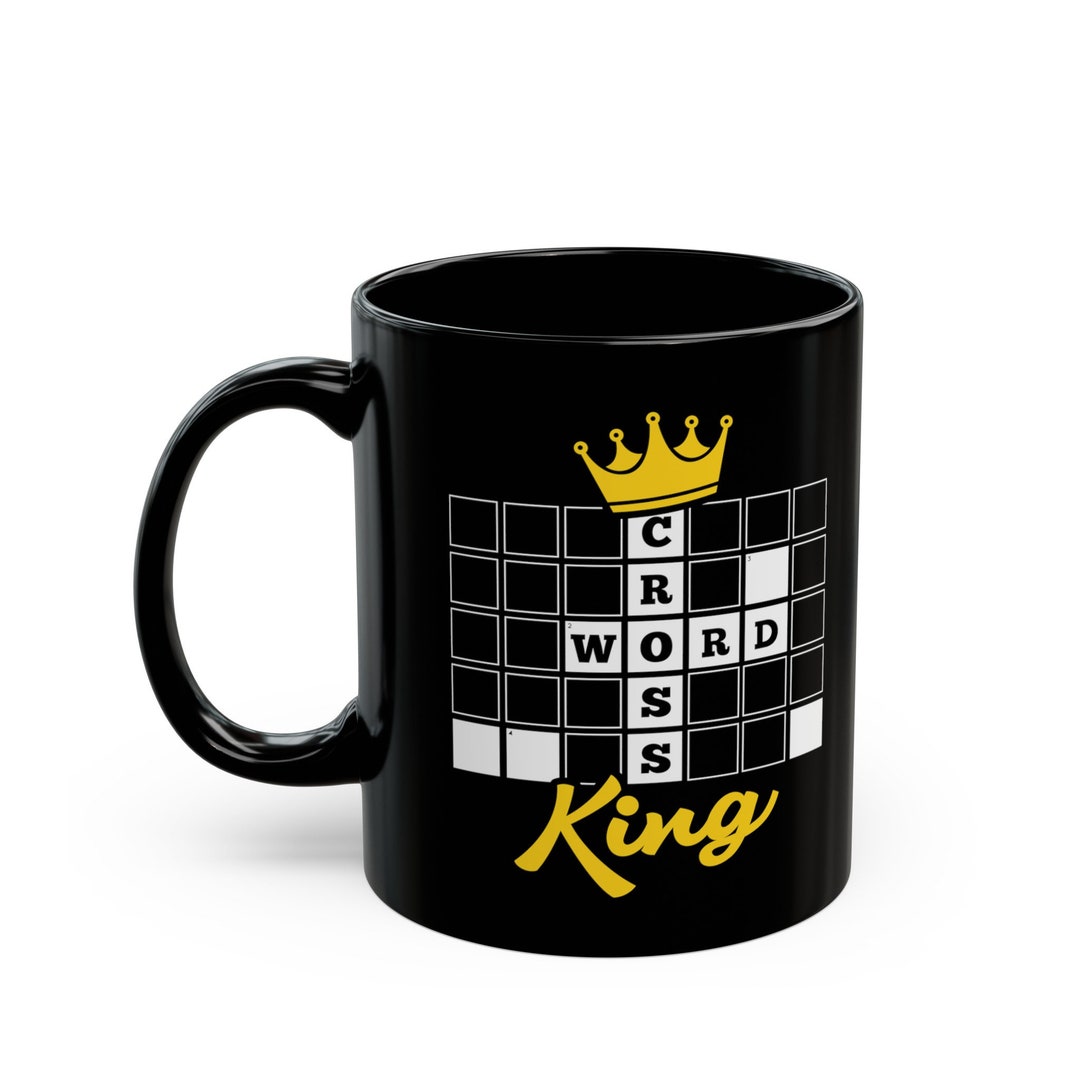 Tazza di parole crociate King Divertente regalo di parole