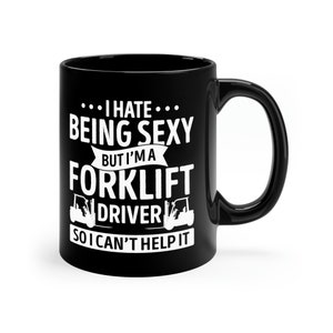 Tazza da caffè divertente con carrellista: regalo originale