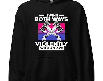 Funny Bisexual Pride Hoodie: LGBTQ+ Bi Flag Pullover