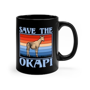 Mug okapi drôle : cadeau pour les amoureux des animaux de safari