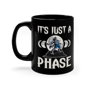 Caneca engraçada de lobisomem / Presentes para amantes de lobisomem para ele e ela / Xícara de café de Halloween de lobisomem / Presente de aniversário para fãs de lobisomem / Canecas de lobisomem