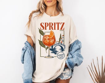 Spritz Veneto Shirt, Aperitivo Lover Tee, Italian Summer Cocktail, Venice Gift, Comfort Colors