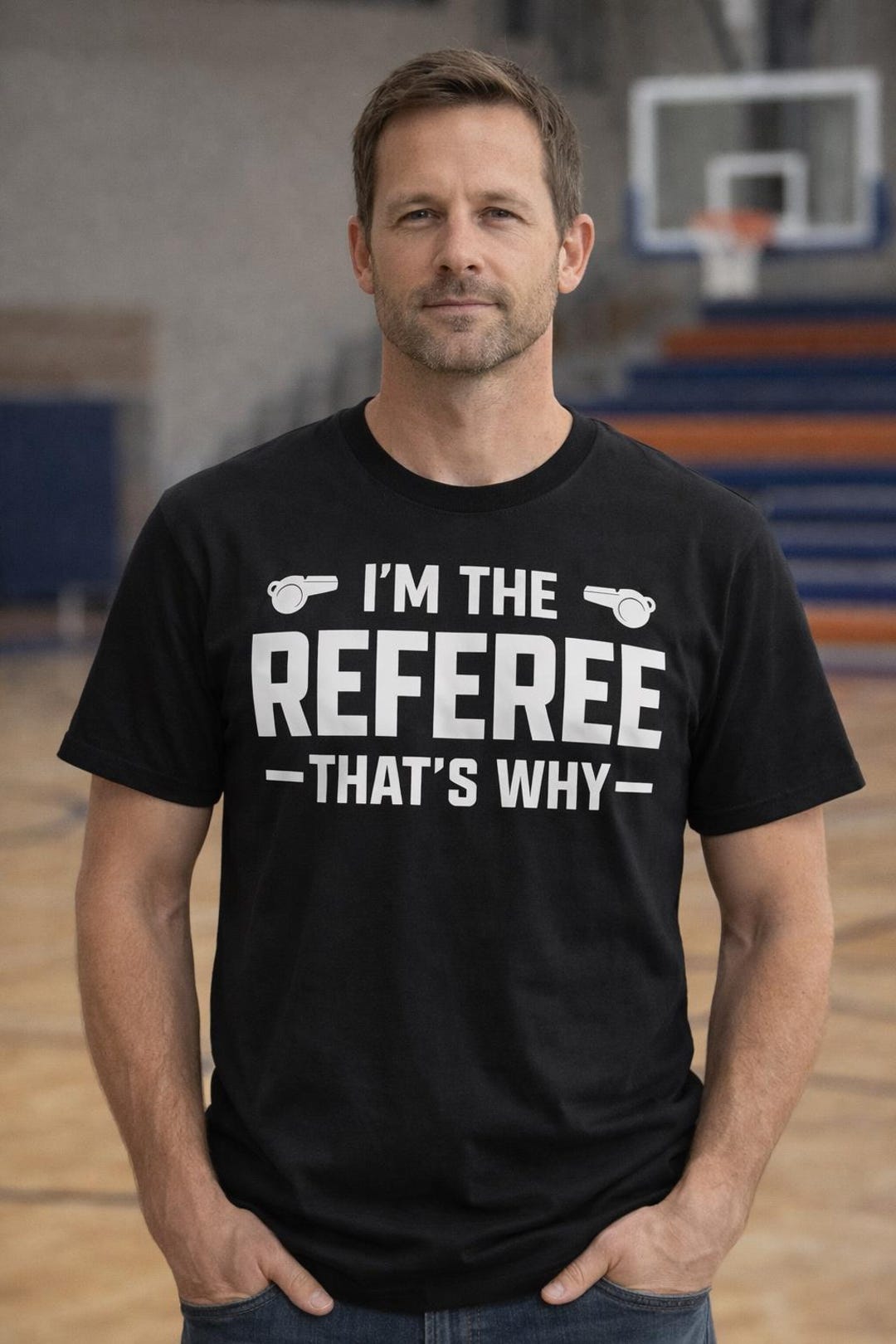 Referee Tee Referee Shirt Sports Official Gift Umpire Humor Whistle Game Tee Match ...