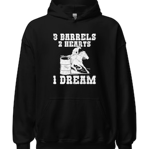 Barrel Racing Hoodie / Funny Cowgirl Rodeo Sweatshirt / Barrel Racers Horse Lover Gift / Western Riding Pullover / Barrel Race Fans Sweater