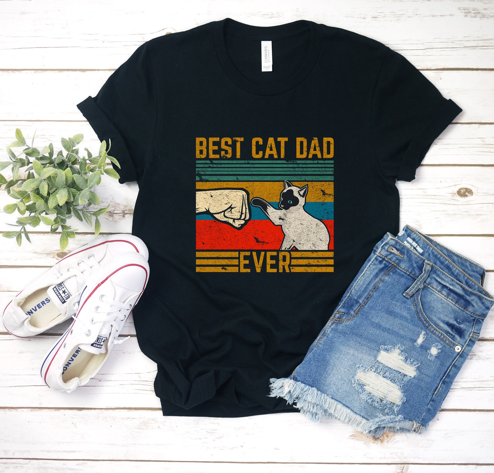 Best Cat Dad Ever Shirt Gift For Cat Dad Lover Tshirt Owner Etsy
