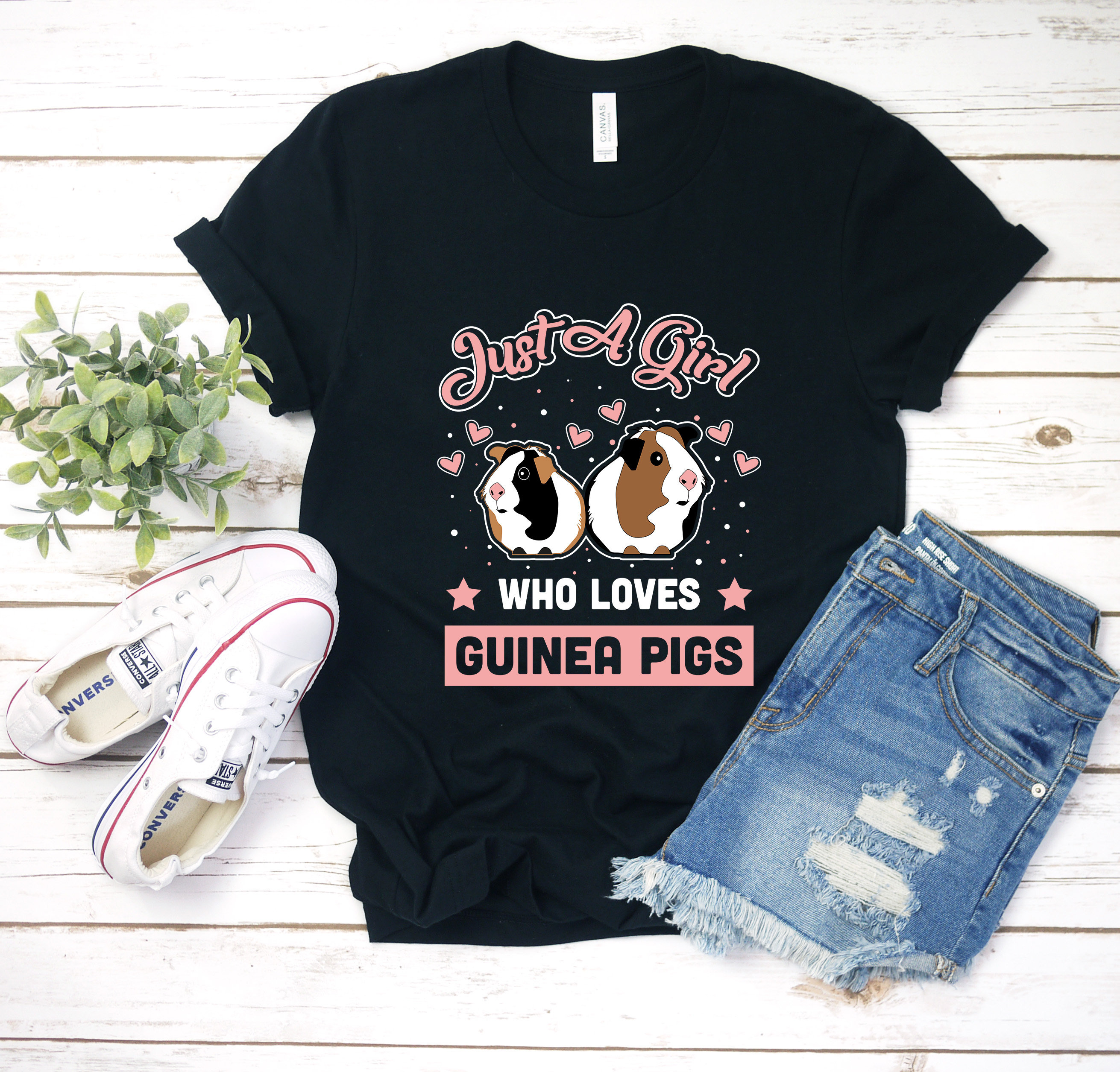 Just a Girl Who Loves Guinea Pigs Shirt  Guinea Pig Shirt  Guinea Pig Gifts  Flower Shirt  Floral Design  Pig Lover  Tank Top  Hoodie