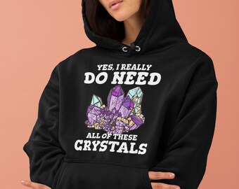 Funny Crystals Hoodie: Crystal Lover Gift
