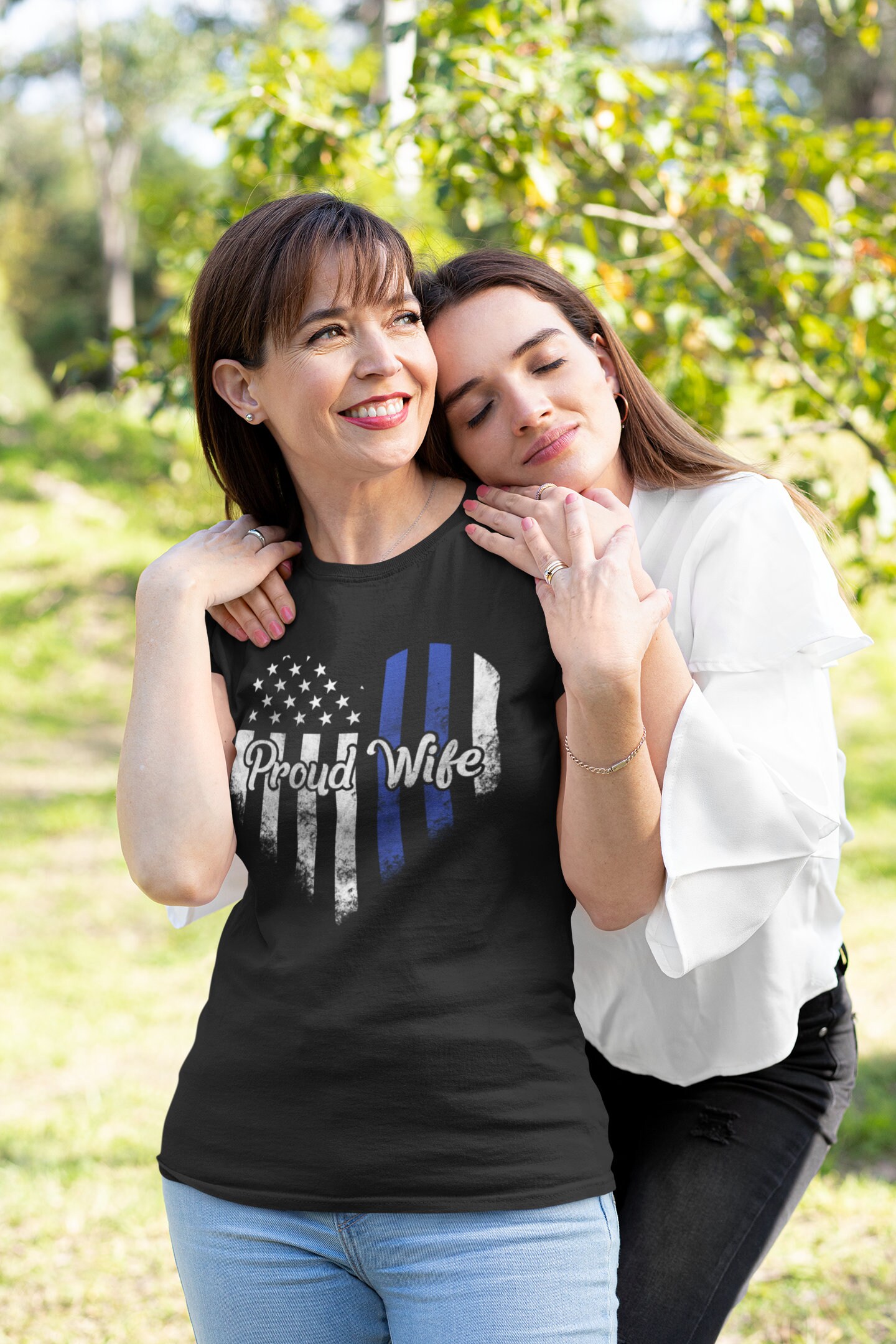 Proud Police Wife Shirt T-Shirt Tee Officer Cop Deputy Wifey | Etsy