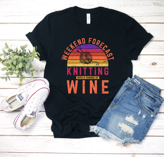 Funny Knitting Shirt Yarn Lover Gift Craft Hobby Tee Handmade Tshirt Maker Passion Skill