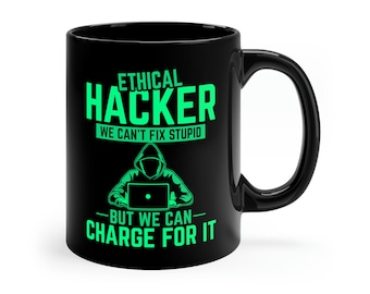 Grappige ethische hackermok: cyberbeveiligingscadeau