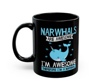 Funny Narwhal Coffee Mug: Marine Biologist Gift