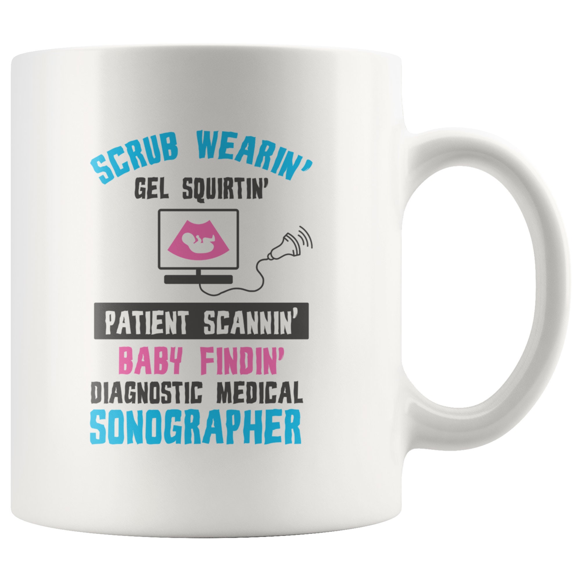 Sonographer Coffee Mug Sonography Tea Cup Ultrasound Tech Women Graduation Gifts Sonogram New Technician Graduate Funny Ideas Student Squad