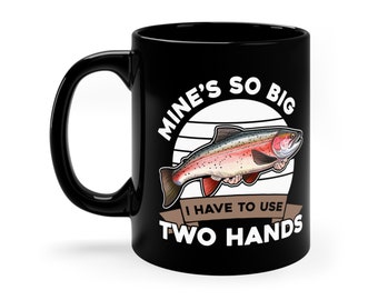 Funny Rainbow Trout Coffee Mug: Fisherman Gift