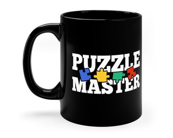 Funny Jigsaw Puzzle Mug / Jigsaw Puzzle Lover Coffee Mug / Puzzle Player Gift For Him & Her / Puzzle Solver Present / Puzzling Cup