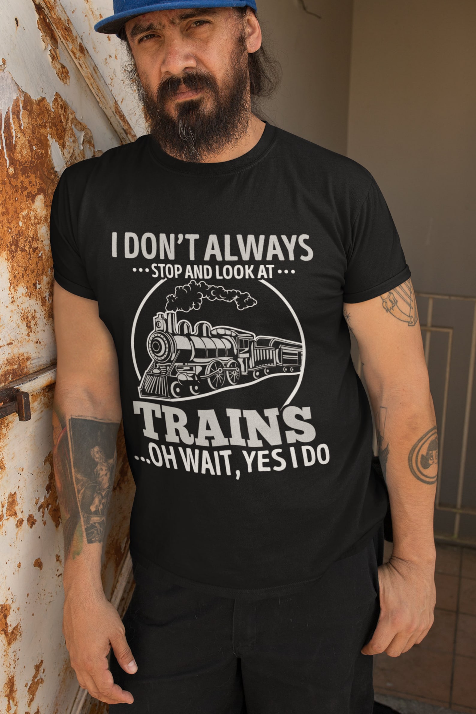 T-shirt Train Rétro – Locomotive Vintage, Coton, Cadeau Pour Passionnés De Trains, Homme Femme Enfant